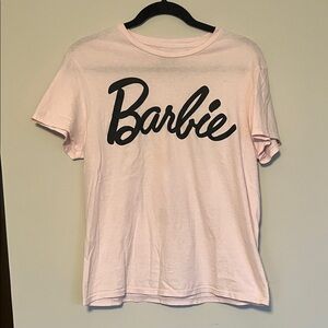 Barbie Light Pink Tee with Black Logo